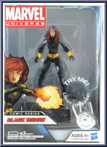Black Widow from Marvel Universe - Avengers Assemble - Comic Series 2 manufactured by Hasbro [Front]
