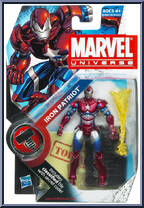 Iron Patriot (Masked) from Marvel Universe - Series 2 - HAMMER Files - Wave  9 manufactured by Hasbro [Front]
