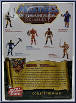 Geldor from Masters of the Universe - Classics - Basic Series manufactured by Mattel [Back]