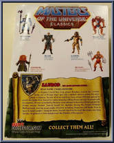 Saurod from Masters of the Universe - Classics - Basic Series manufactured by Mattel [Back]