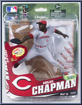 Aroldis Chapman (Gray Uniform) from McFarlane's Sports Picks - MLB - Series 32 manufactured by McFarlane [Front]
