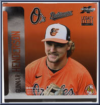 Gunnar Henderson (Baltimore Orioles) (Platinum) from McFarlane's Sports Picks - MLB - Legacy Series manufactured by McFarlane [Back]