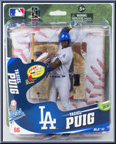 Yasiel Puig (Gray Uniform) from McFarlane's Sports Picks - MLB - Series 32 manufactured by McFarlane [Front]