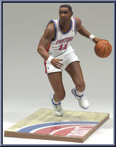 Isiah Thomas (White Jersey) from McFarlane's Sports Picks - NBA - NBA Legends - Series 2 manufactured by McFarlane [Loose]