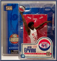 Julius Erving (New York Nets) (Chase) from McFarlane's Sports Picks - NBA - NBA Legends - Series 1 manufactured by McFarlane [Front]