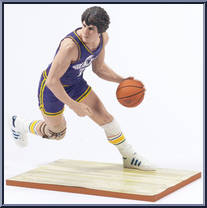 Pete Maravich (New Orleans Jazz) from McFarlane's Sports Picks - NBA - NBA Legends - Series 1 manufactured by McFarlane [Loose]