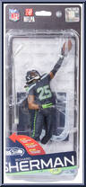 Richard Sherman (Blue Uniform) from McFarlane's Sports Picks - NFL - Series 36 manufactured by McFarlane [Front]