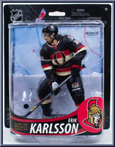 Erik Karlsson (Striped Jersey) from McFarlane's Sports Picks - NHL - Series 33 manufactured by McFarlane [Front]