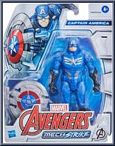 Captain America from Mech Strike - Avengers manufactured by Hasbro [Front]