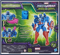 Captain America (Hunter Suit) from Mech Strike - Monster Hunters - Deluxe manufactured by Hasbro [Back]