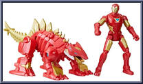 Iron Man & Iron Stomper from Mech Strike - Mechasaurs - Deluxe manufactured by Hasbro [Loose]
