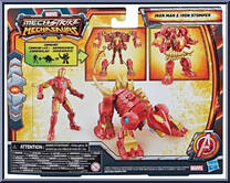 Iron Man & Iron Stomper from Mech Strike - Mechasaurs - Deluxe manufactured by Hasbro [Back]