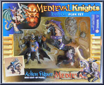 Black Knight / Horse from Medieval Knights - Basic Series manufactured by Chap Mei [Front]