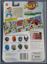 Versus Kronosaur from Mighty Max - Horror Heads manufactured by Blue Bird [Back]
