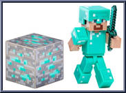Steve with Diamond Armor Action Figure
