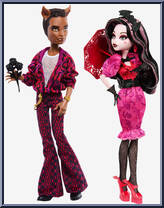 Draculaura and Clawd Wolf (Howliday Love)
