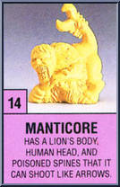 Manticore from Monster in My Pocket - Series 1 manufactured by Matchbox [Loose]