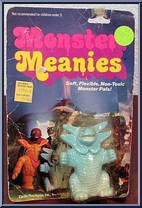 Blue Monster from Monster Meanies - Bendables manufactured by Carlin Playthings [Front]