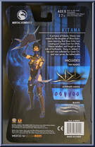 Kitana from Mortal Kombat X - Series 2 manufactured by Mezco [Back]