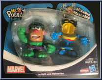 Hulk & Wolverine from Mr. Potato Head - Marvel - Mashable manufactured by Hasbro [Front]