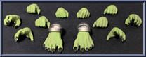 Hands and Feet from Mythic Legions - Arethyr - Accessories manufactured by Four Horsemen [Loose]