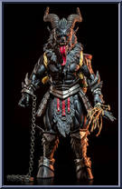 Krampus (Black) from Mythic Legions - Figura Obscura manufactured by Four Horsemen [Loose]