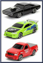 Dodge Charger / Mitsubishi Eclipse / Ford F-150 Action Figure