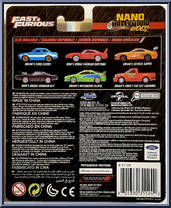 Dodge Charger / Toyota Supra / Ford Escort from Nano Hollywood Rides - Fast & Furious manufactured by Jada Toys [Back]