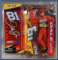 Dale Earnhardt Jr. (Oreo / Ritz) #81 from Nascar - Series 6 manufactured by McFarlane Toys [Front]