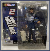 Rusty Wallace (Miller Lite) #2 from Nascar - Series 4 manufactured by McFarlane Toys [Front]