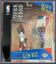 Glen Rice from NBA Superstars - College Pro manufactured by Mattel [Front]