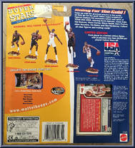 Jason Kidd from NBA Superstars - USA 2000 manufactured by Mattel [Back]