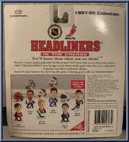 John Vanbiesbrouck from NHL Headliners - In the Crease manufactured by Corinthian [Back]