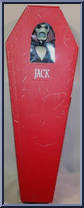 Jack Skellington (Red Dark Coffin) (2 Heads: Yell, Open Smile) from Nightmare Before Christmas - 16" Coffins manufactured by Jun Planning [Front]