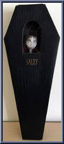 Sally (Black Coffin) (Closed Smile) from Nightmare Before Christmas - 16" Coffins manufactured by Jun Planning [Front]