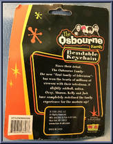 Ozzy from Osbourne Family - Bendable Keychains manufactured by Fun 4 All [Back]
