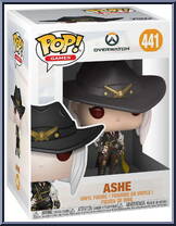 Ashe (Black Outfit) from Overwatch - Pop! Vinyl Figures manufactured by Funko [Front]