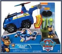 Chase  from Paw Patrol - Flip & Fly manufactured by Spinmaster [Front]