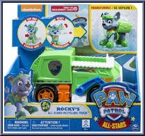 Rocky's All Stars Recycling Truck from Paw Patrol - All-Stars Vehicles manufactured by Spinmaster [Front]