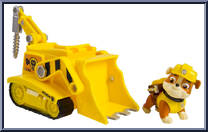 Rubble's Digg'n Bulldozer from Paw Patrol - Vehicles manufactured by Spinmaster [Loose]