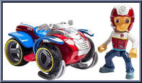 Ryder's Metallic Snowmobile from Paw Patrol - Winter Rescues manufactured by Spinmaster [Loose]