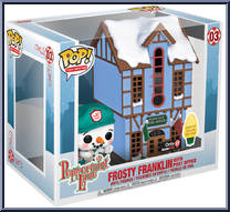 Frosty Franklin (with Post Office) (Town Christmas) from Peppermint Lane - Pop! Vinyl Figures manufactured by Funko [Front]