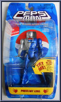 Head Change Action Figure Pepsiman (Blue) from Pepsiman - Basic Series manufactured by Bandai [Front]