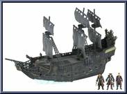 Pirate Armada: Black Pearl (Shipwreck Cove) from Pirates of the Caribbean - At World's End - Micro Playsets manufactured by Zizzle [Loose]
