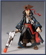Captain Jack Sparrow from Pirates of the Caribbean - Swashbucklers - Basic Series manufactured by Zizzle [Loose]