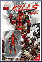 Deadpool (Deadpool Kills the Marvel Universe Again Vol. 1 #1) from Pocket Cover - Mini-Maquettes manufactured by Toy Sapiens [Front]