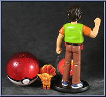 Vulpix and Trainer Brock from Pokemon - Basic Series manufactured by Hasbro [Loose]