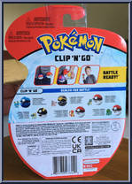 Charmander Poke Ball from Pokemon - Clip 'N' Go manufactured by Jazwares [Back]