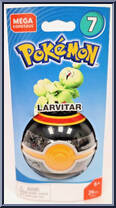 Larvitar from Pokemon - Poke Ball - Series  7 manufactured by Mega Brands [Front]