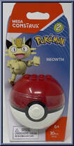 Meowth from Pokemon - Poke Ball - Series  2 manufactured by Mega Brands [Front]